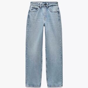 Zara High Rise Mom Fit Jeans